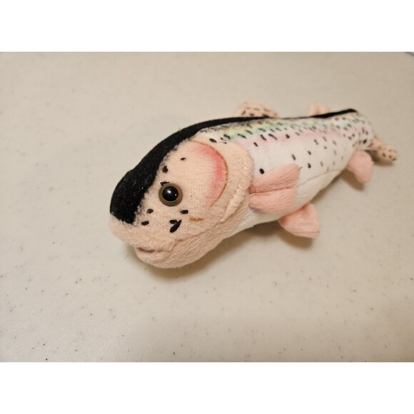 Cabin Critters Stuffed Plush Rainbow Trout Fish 10.5" Long Gently Used - Picture 3 of 4